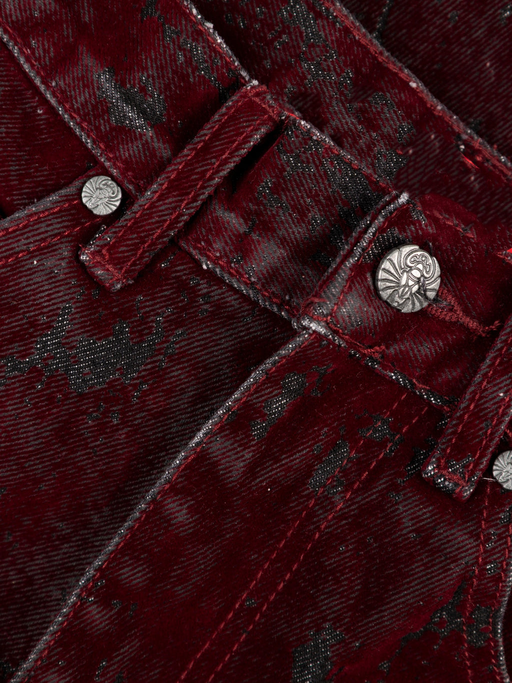 KNUCKLE BOOTCUT VELVET PANTS