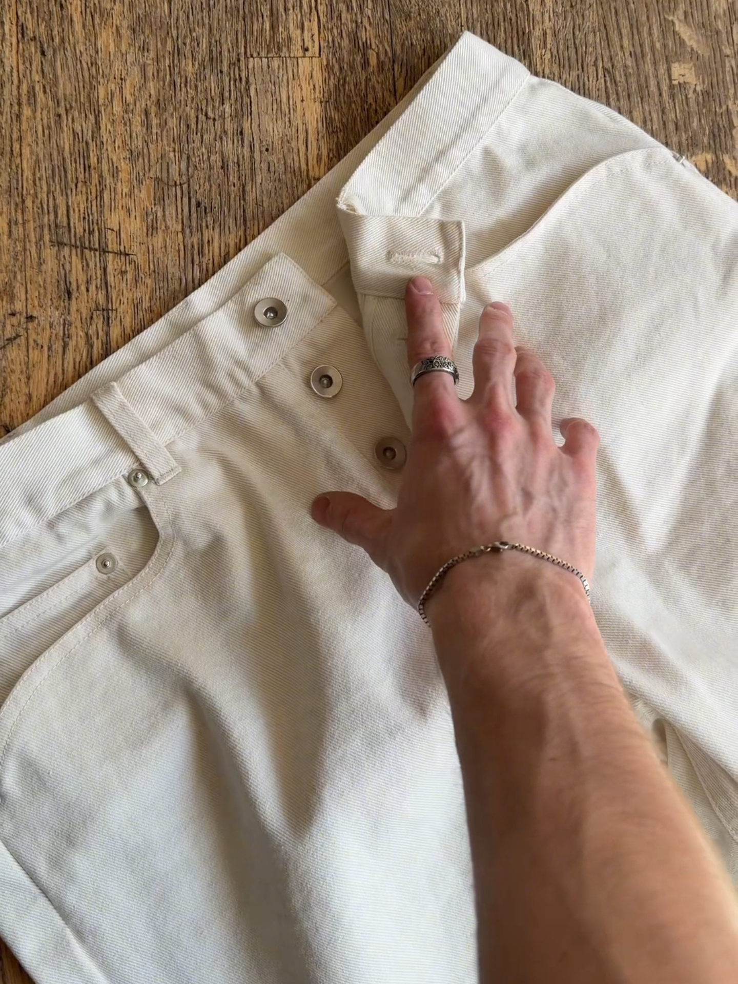 14 OZ BOOTCUT JEANS | WHITE