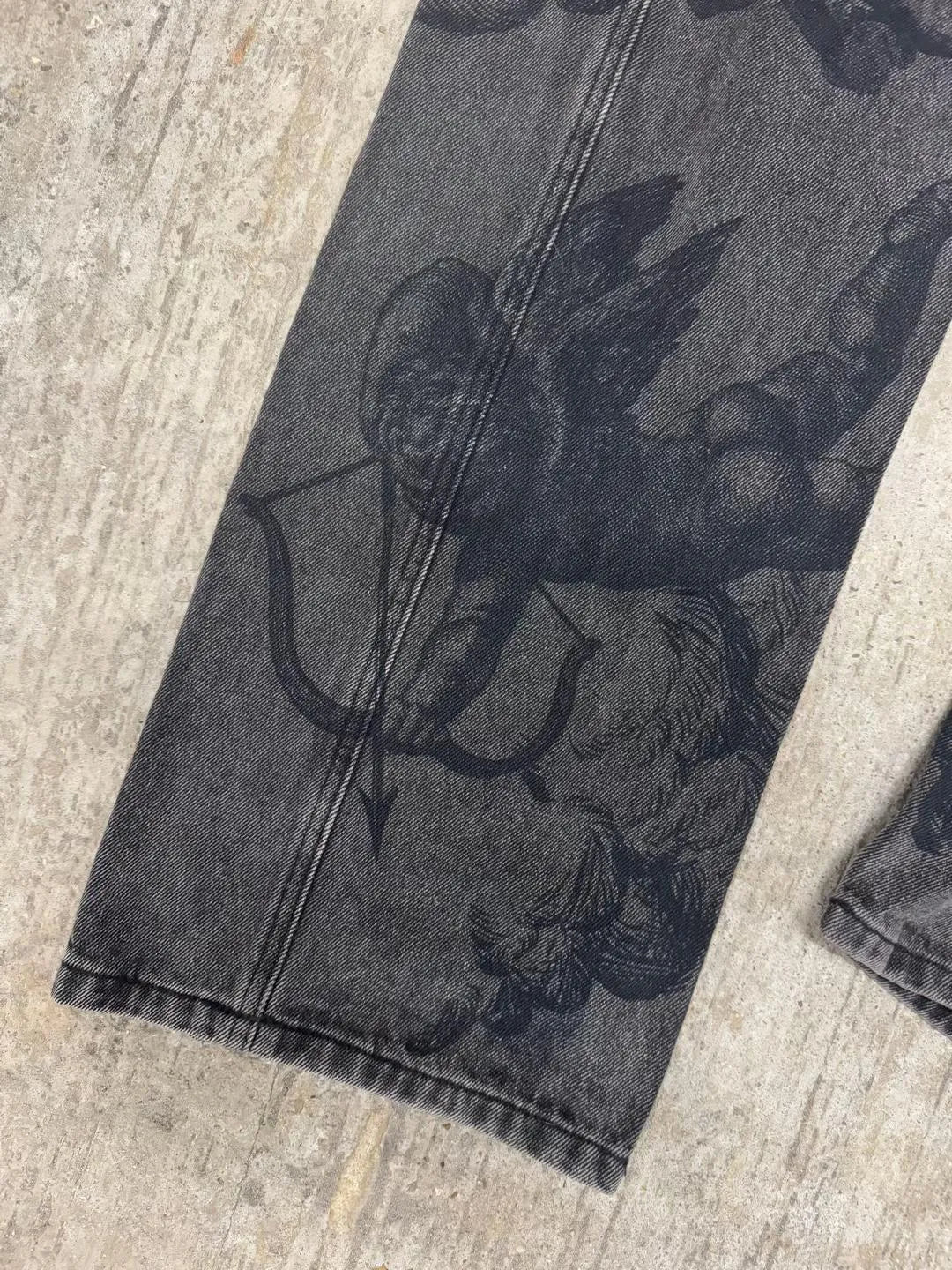 ANGEL JEANS | WASHED BLACK V1