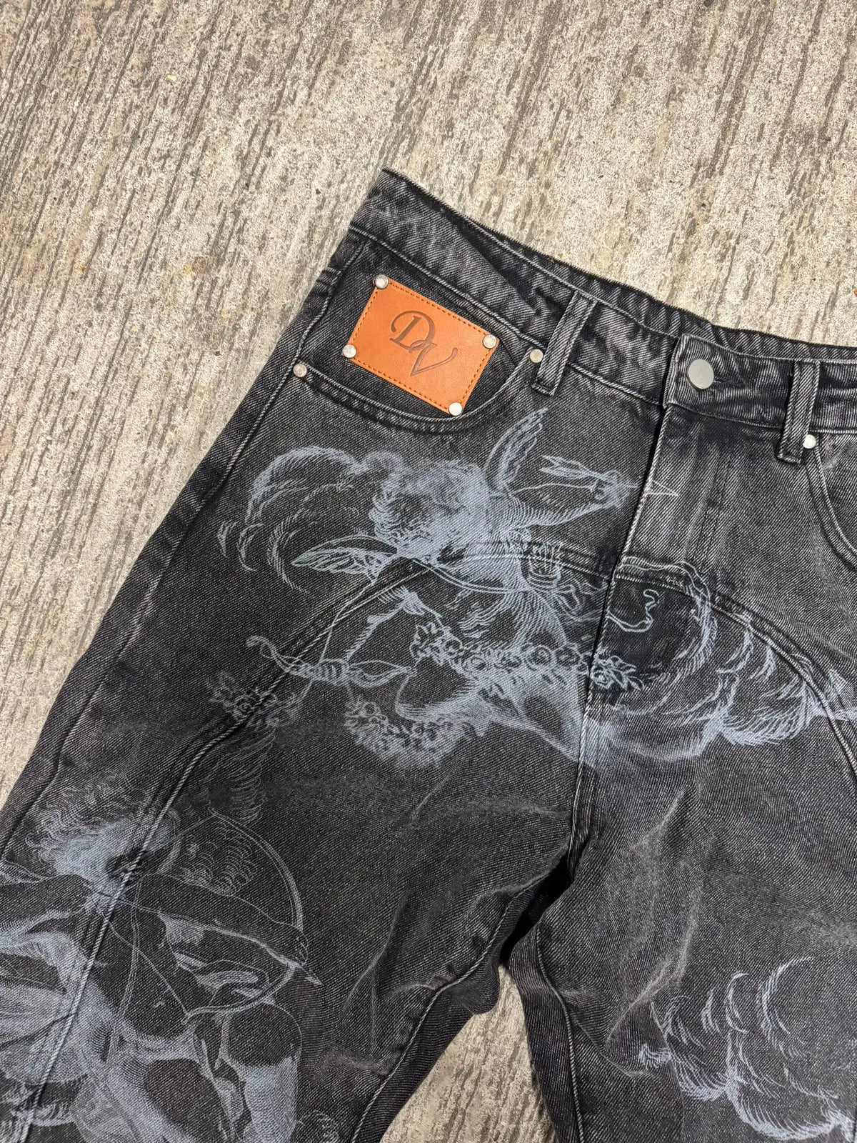 ANGEL JEANS | WASHED BLACK V1