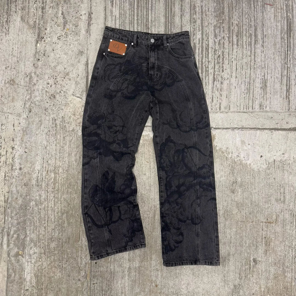 ANGEL JEANS | WASHED BLACK V1