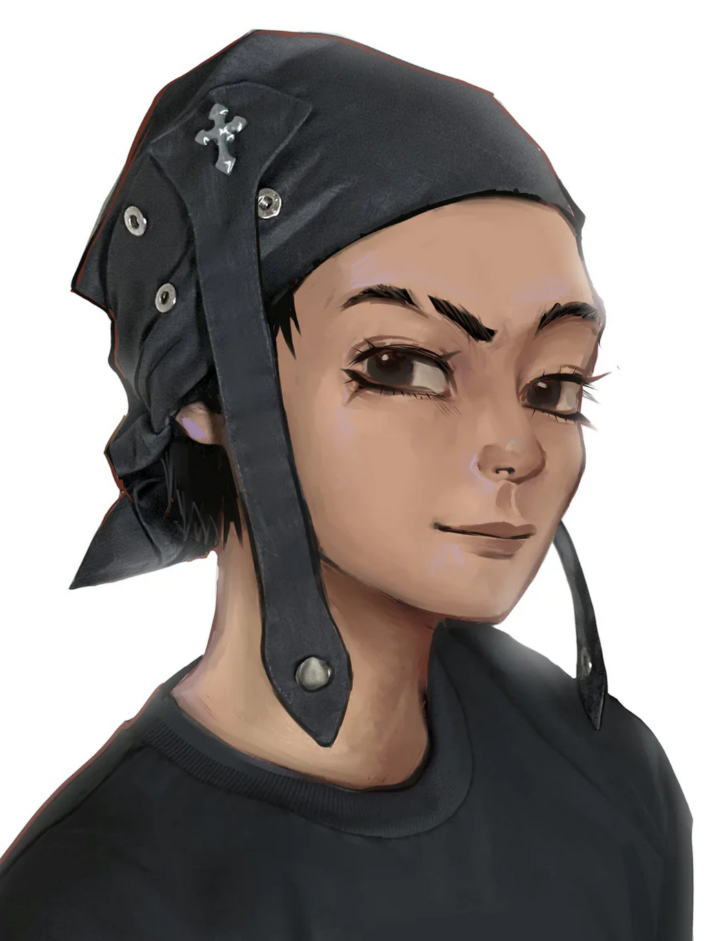 BANDANA | DARK GRAY-CROSS